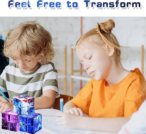 Miniatura 6 de 12 cubos infinitos, mini juguetes para ansiedad geniales para niños y adultos, dispositivo sensorial mejor para el estrés. Bloques de mano