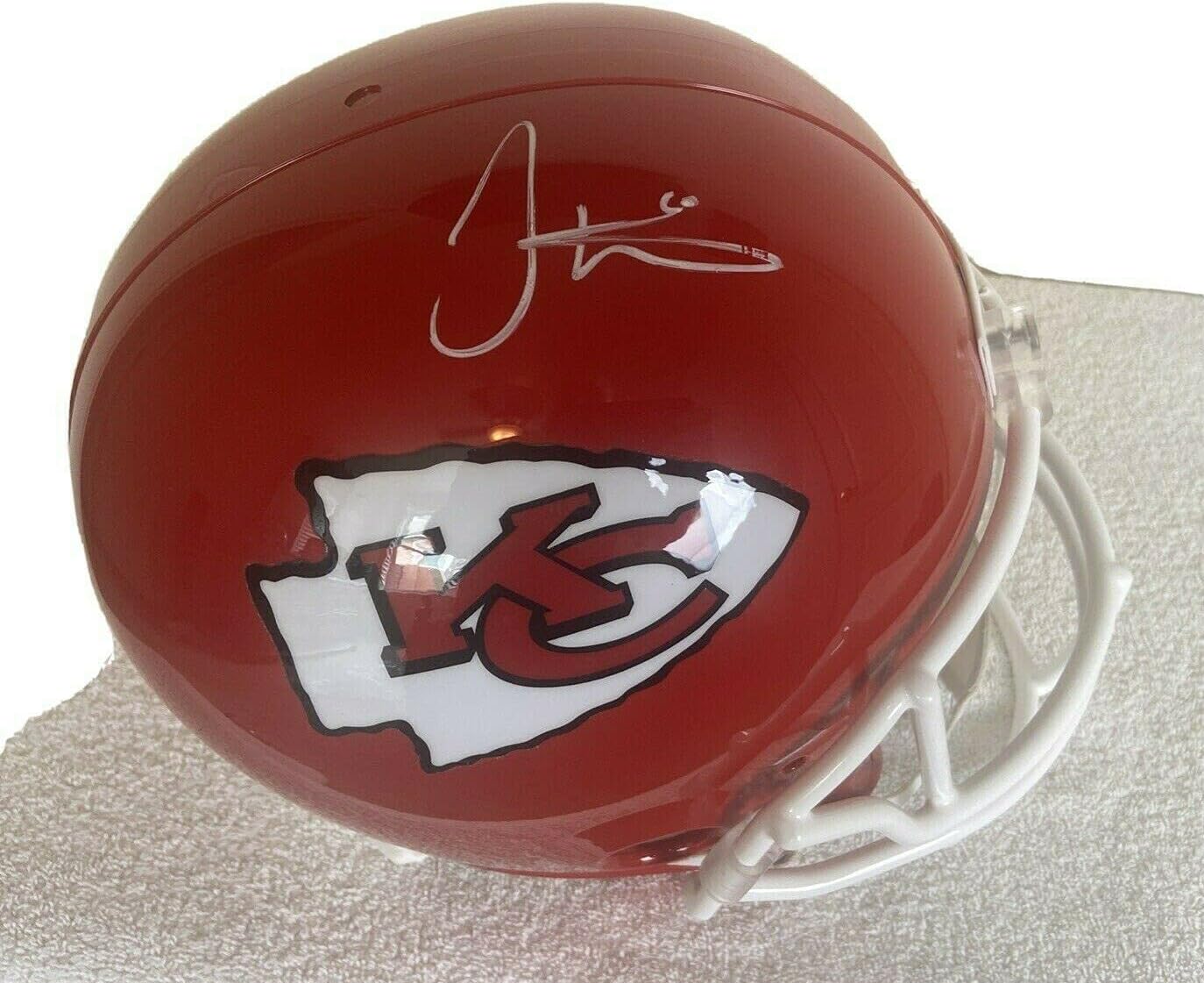 TYREEK HILL AUTOGRAPHED SIGNED KANSAS CHIEFS FULL SIZE REPLICA HELMET JSA COA : Collectibles & Fine Art