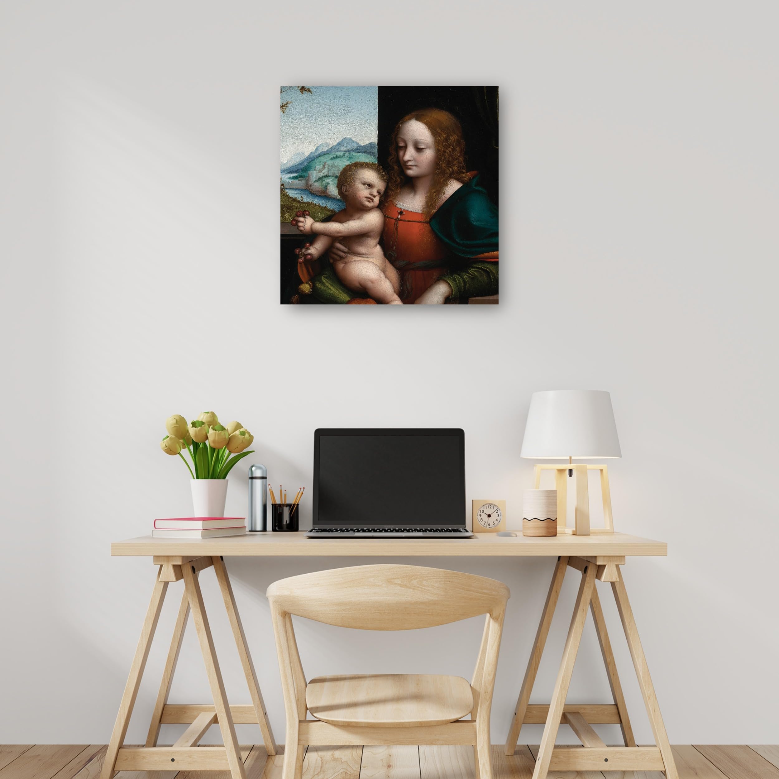Amazon.com: Fine Art Canvas Giampietrino Madonna Of The Cherries