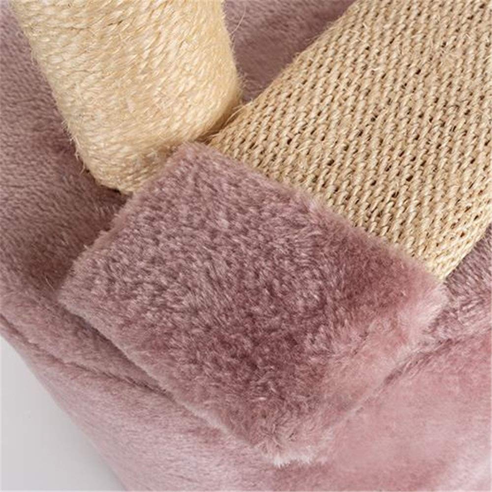 Apartamentos para Gatos, Gatos Y Mascotas, Estantes de Escalada de Gatos de Dos Pisos, con Columnas de Cáñamo, Tablas Dearre de Gatos, Árboles de Gatos, Torres de Árboles de Gatos/Pink/31*31*5