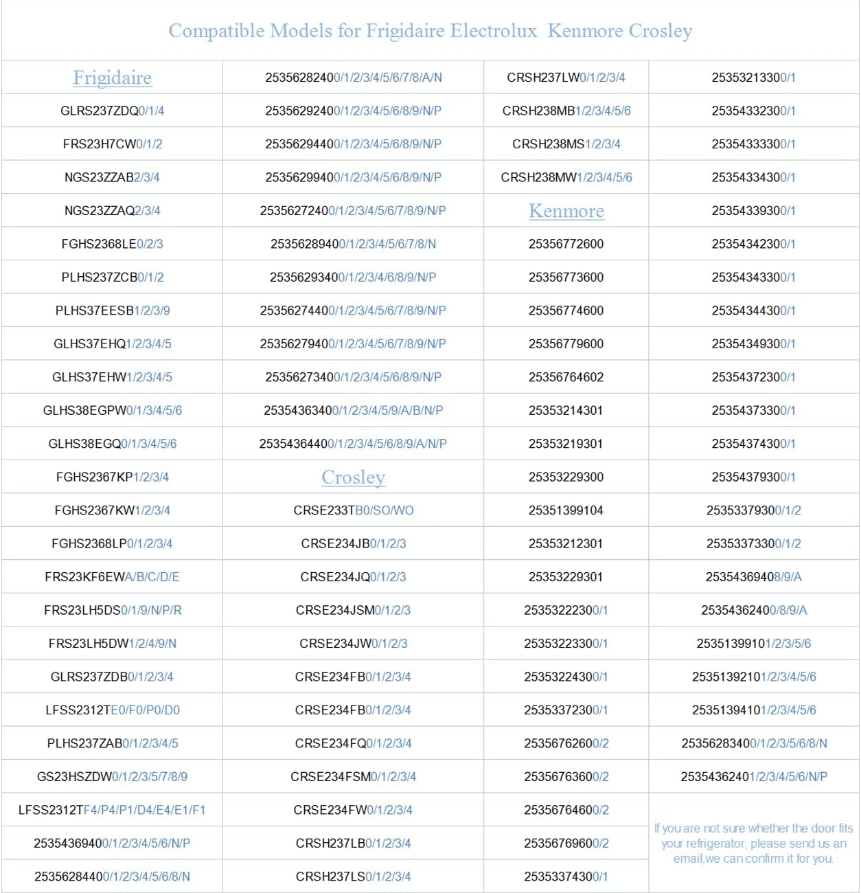 240324502 Refrigerator Door Bin Shelf 2 Pack, Compatible with frigidaire kenmore electrolux, PS429767,AP2549806,LFSS2312TF0,LFSS2312TE0, LFSS2312TP0, DFHS2313MFKA,Figure 5 6 is Fit Model