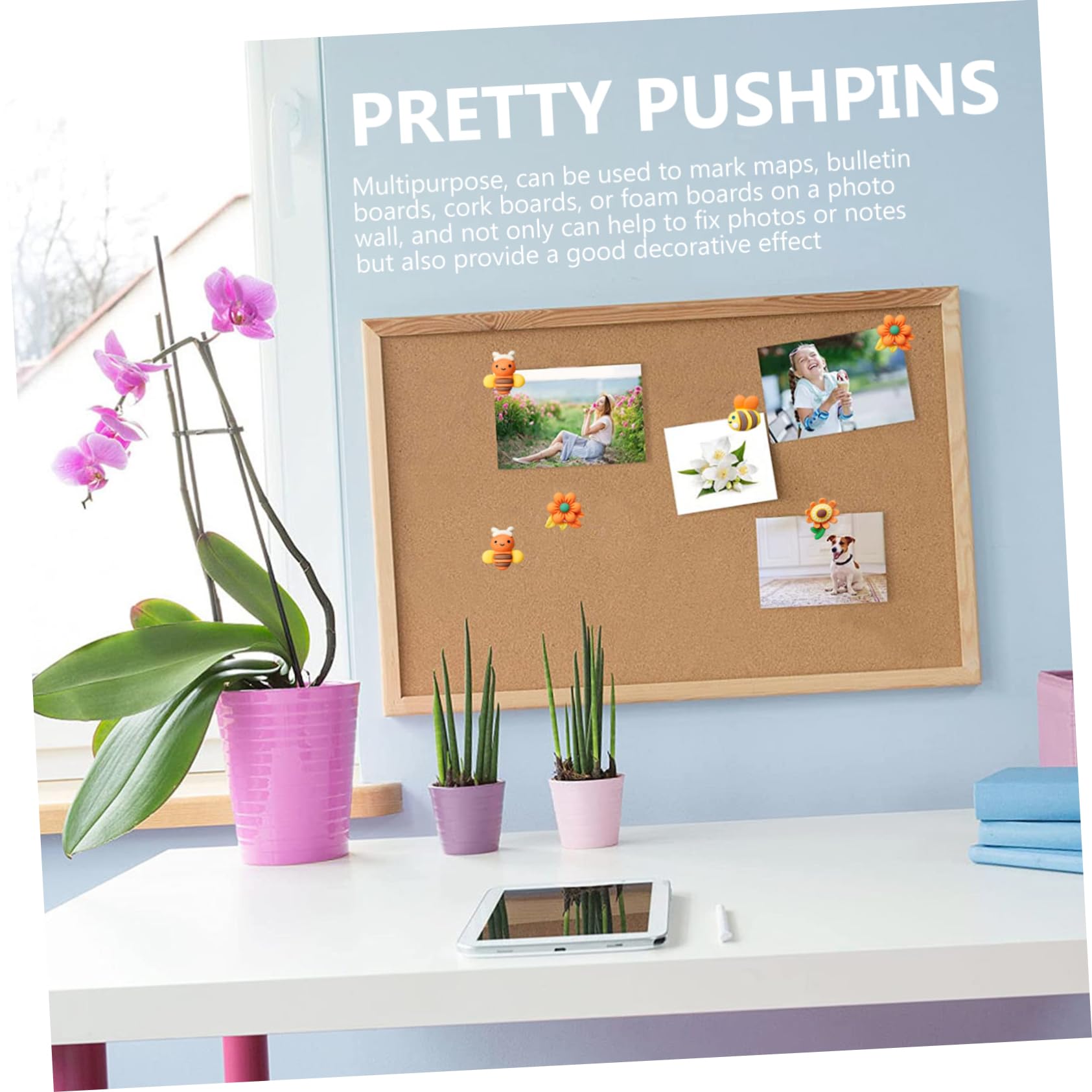 STOBOK 90stücke Resin Push Süße Dekorative Pinnwand Nadeln Für Fotos Und Notizen Cartoon-Design Für Büro Und Zuhause Sicher Und Einfach Zu Verwenden