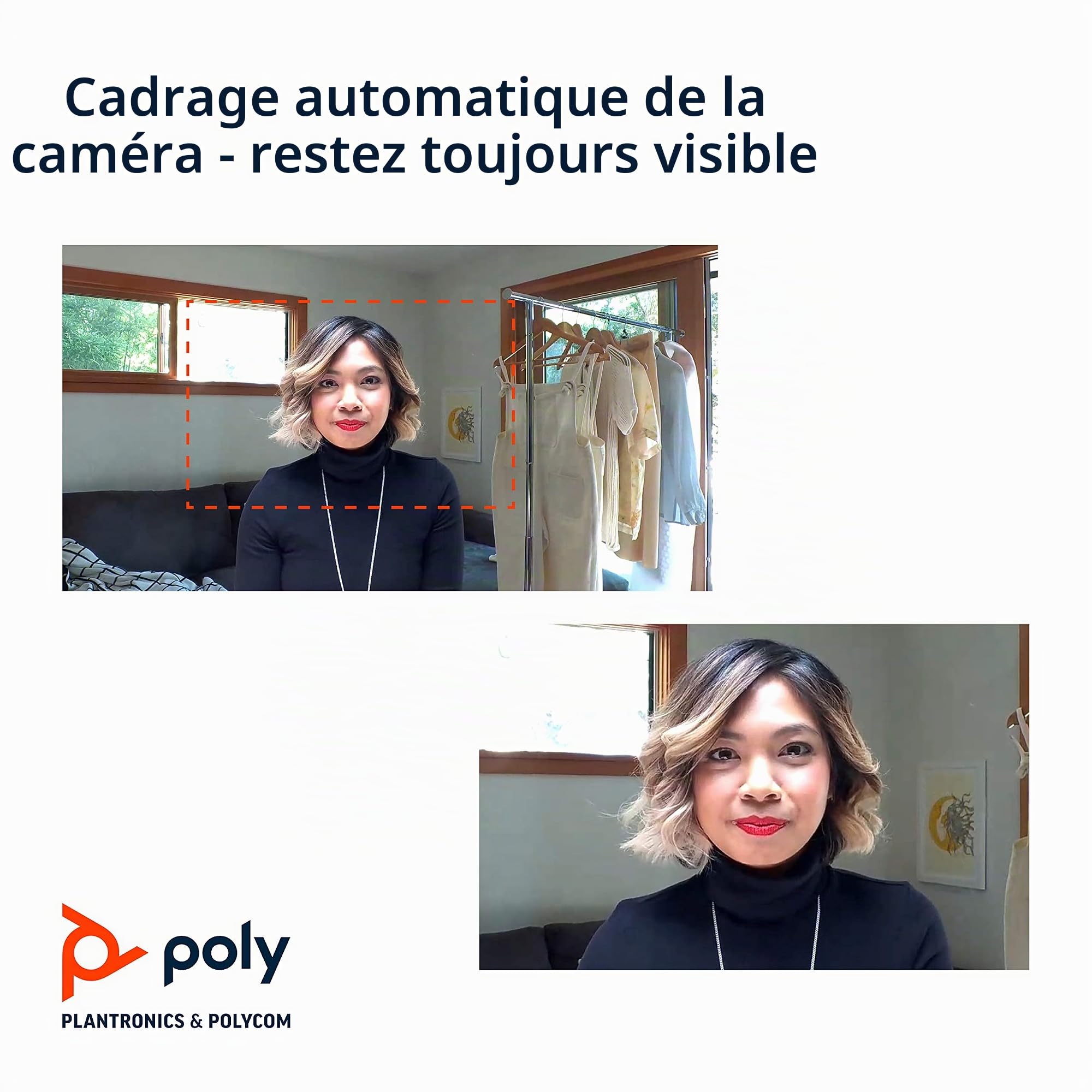 Barre vidéo personnelle Poly Studio P15 (Plantronics) - 4K - barre tout-en-un - Caméra, microphones et haut-parleur - Qualité audio et vidéo supérieure - Solution certifiée pour MS Teams et Zoom
