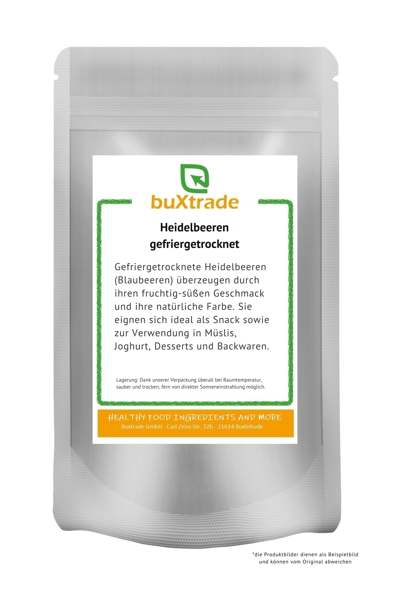 2 kg Gefriergetrocknete Heidelbeeren | Trockenfrüchte | Buxtrade | Blaubeere