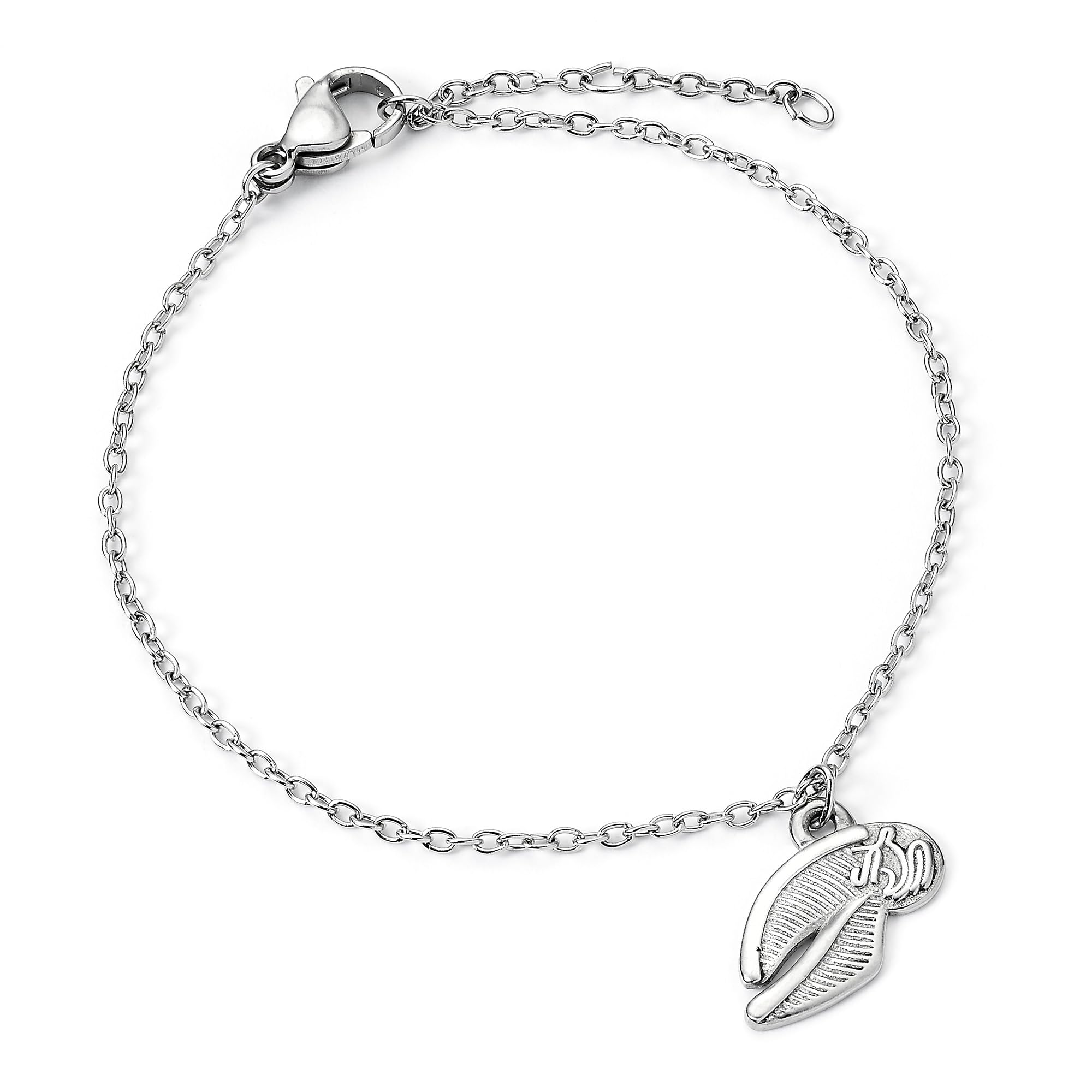Harry Potter Golden Snitch Stainless Steel Silver Chain Bracelet, One Size, Stainless Steel, No Gemstone
