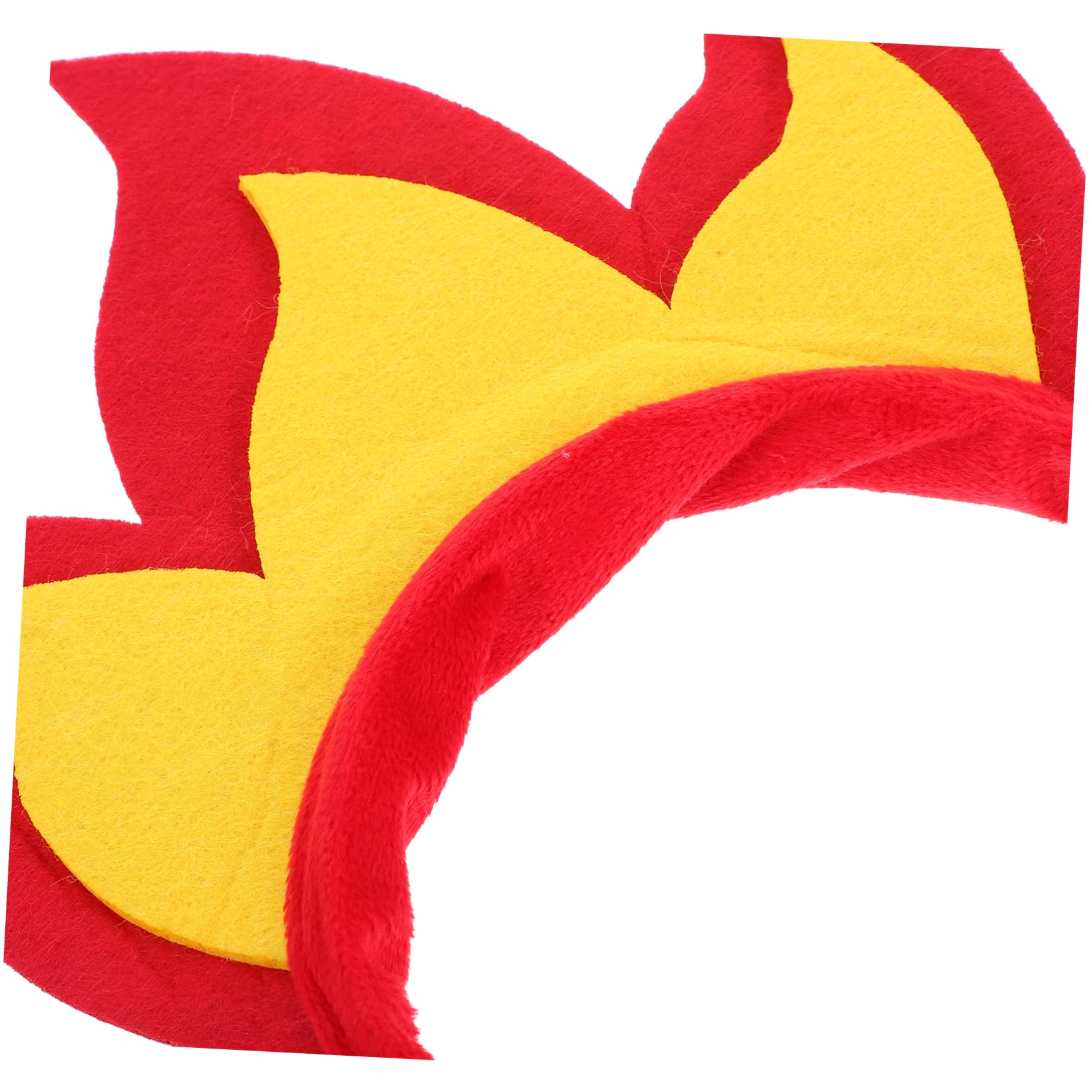 Toddmomy Halloween Flame Headband Soft Felt Fire Shaped Hair Hoop for Party Costume Accessories Lightweight Realistic Flame Effect - Image 3