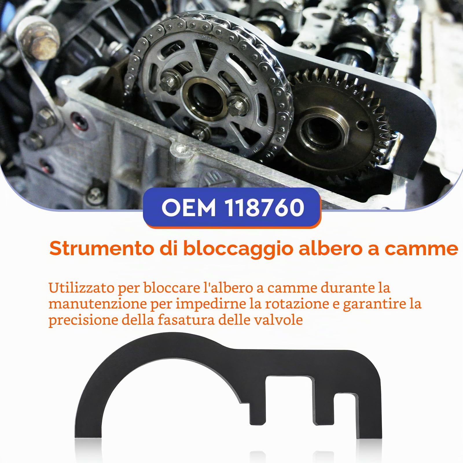 efuturetime Kit di Bloccaggio Distribuzione per N47/N47S/N57/N57S, Albero a Camme e Catena, Motori Diesel 4 e 6 Cilindri Compatibile Serie 1/3/5/X