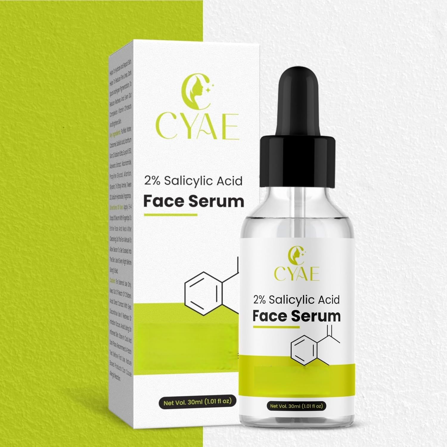 2% Salicylic Acid Face Wash and Face Serum Set, Daily Facial Cleansing & Care Combo
