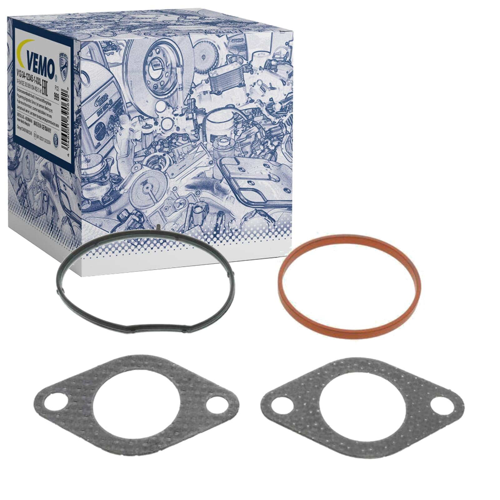 VEMO Kit guarnizioni, Sistema-EGR V10-63-0191 Compatibile con: AUDI A3, A3 Sportback, A4 B8, A4 B8 Avant, A5 Sportback, A6 C6, A6 C6 Avant, Q5, SEAT ALTEA, ALTEA XL, EXEO, EXEO ST, LEON, TOLEDO III