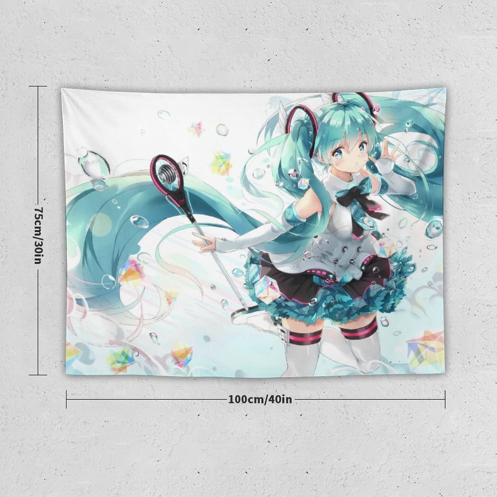 Amazon.co.jp: タペストリー 可愛い キャラクター柄 VTuber 初音ミク 