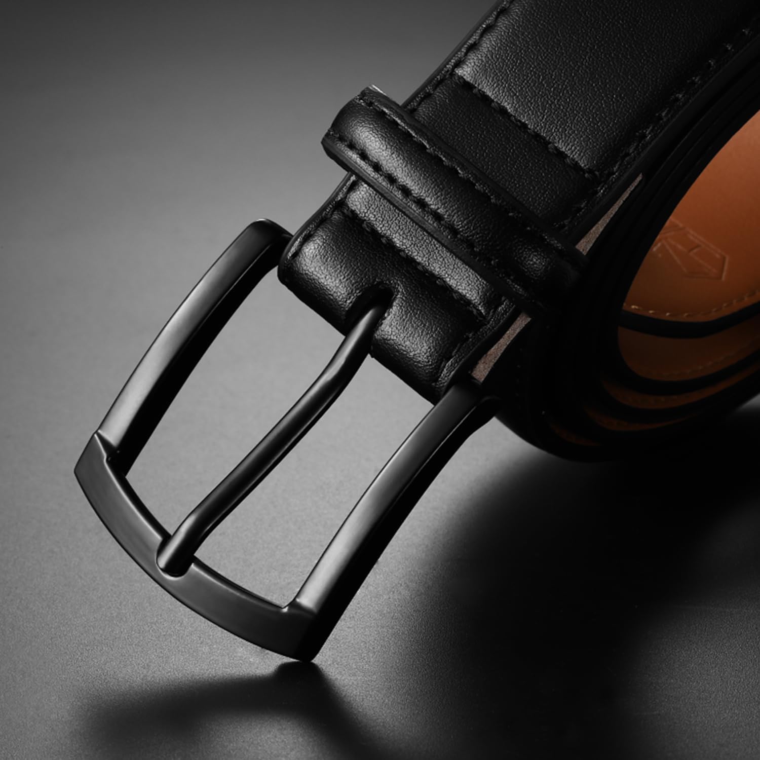 Zitahli Mens belt 2 Pack - Men Leather Belt Design for Work Business and Casual Golf Jeans-Men's Accessories Gifts for Men - Image 3