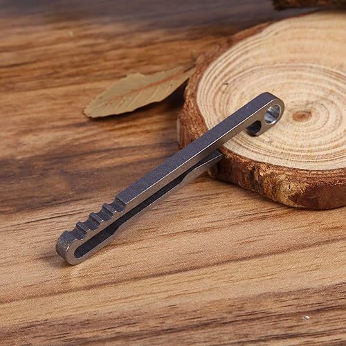 Miniatura 2 de NestNiche Multifunctional Titanium Alloy EDC Keychain, Outdoor Key Pocket Clip, Quick Draw Keychain with Bottle Opener Design