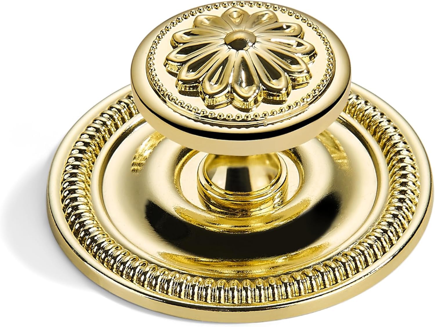 KHTUMEWARE-321+305 Round Knob, Polished Gold, 2-1/2 in (64 mm), 10-Pack