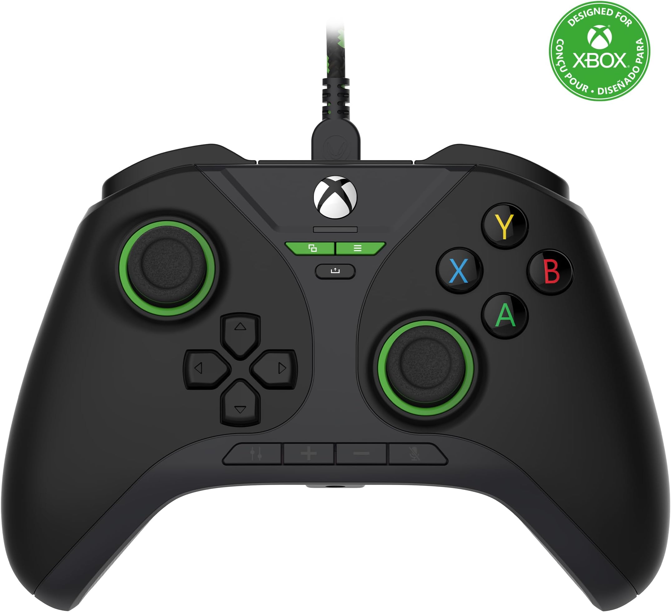 Snakebyte GAMEPAD PRO X - black - Officially licensed, wired Xbox Series X|S & PC Controller | precise Hall Effect sensors | audio panel | assignable additional buttons | trigger stops