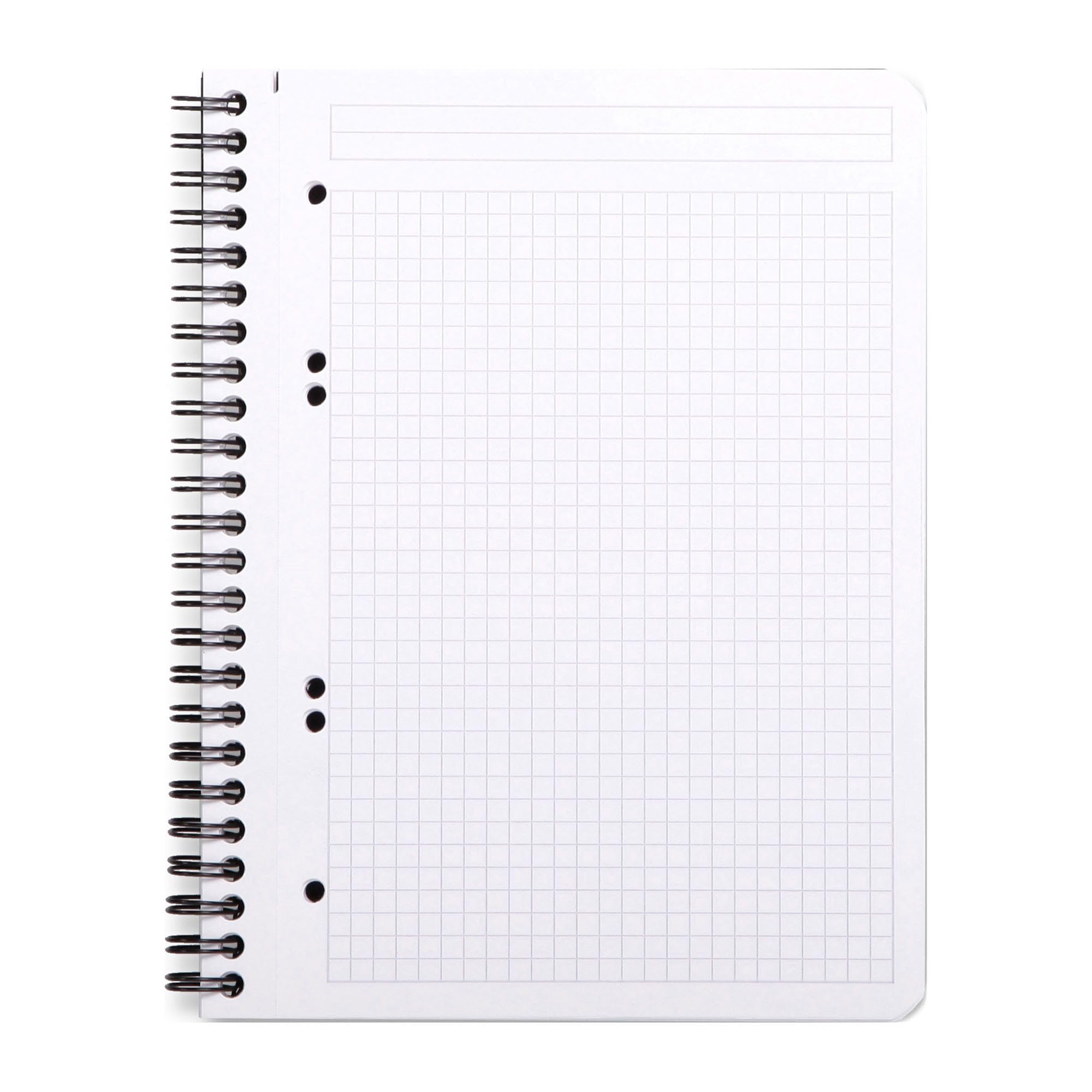 Rhodia Cahier spirales Greenbook A5+ - 16 x 21 cm - Petits carreaux - 160 pages - Lot de 5