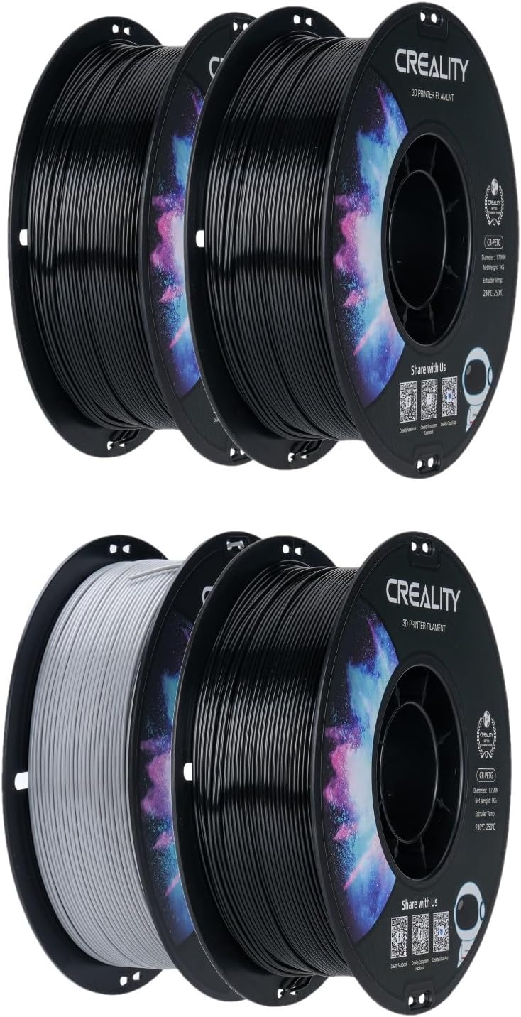 Creality PETG Filament 1.75mm Black 2 kg + Black & Grey 2-Pack