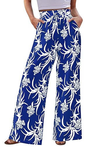 Palazzo Pants for Women Casual 2026 Summer High Waist Floral