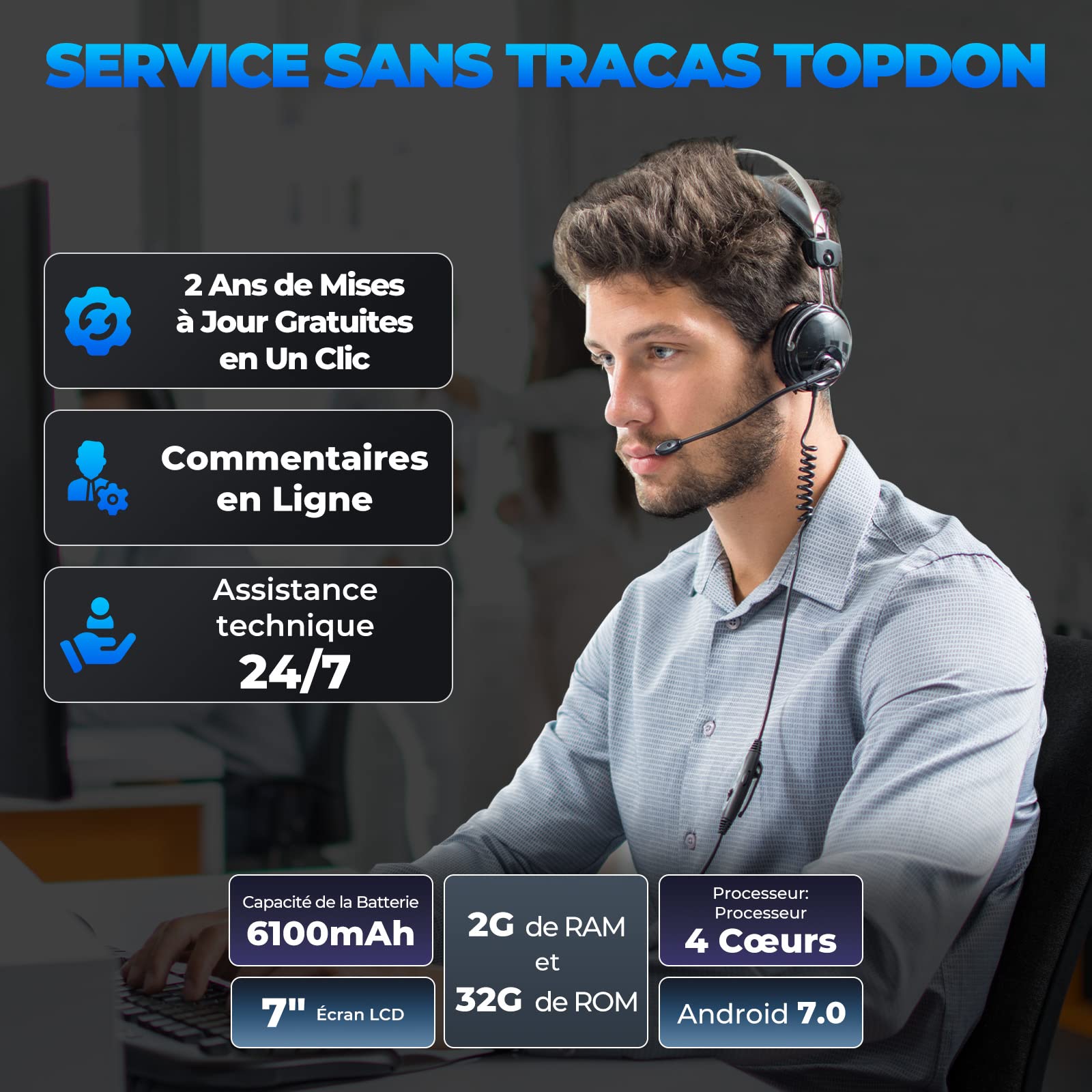 TOPDON ArtiDiag Pro V2.0 Bidirectionnel Valise Diagnostic Auto, Codage ECU