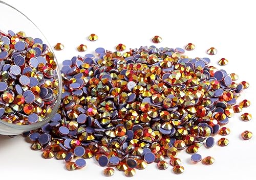 Vista 115 de 6000 diamantes de imitación termoadhesivos a granel, diamantes de imitación azules para ropa de manualidades, cristales termoadhesivos