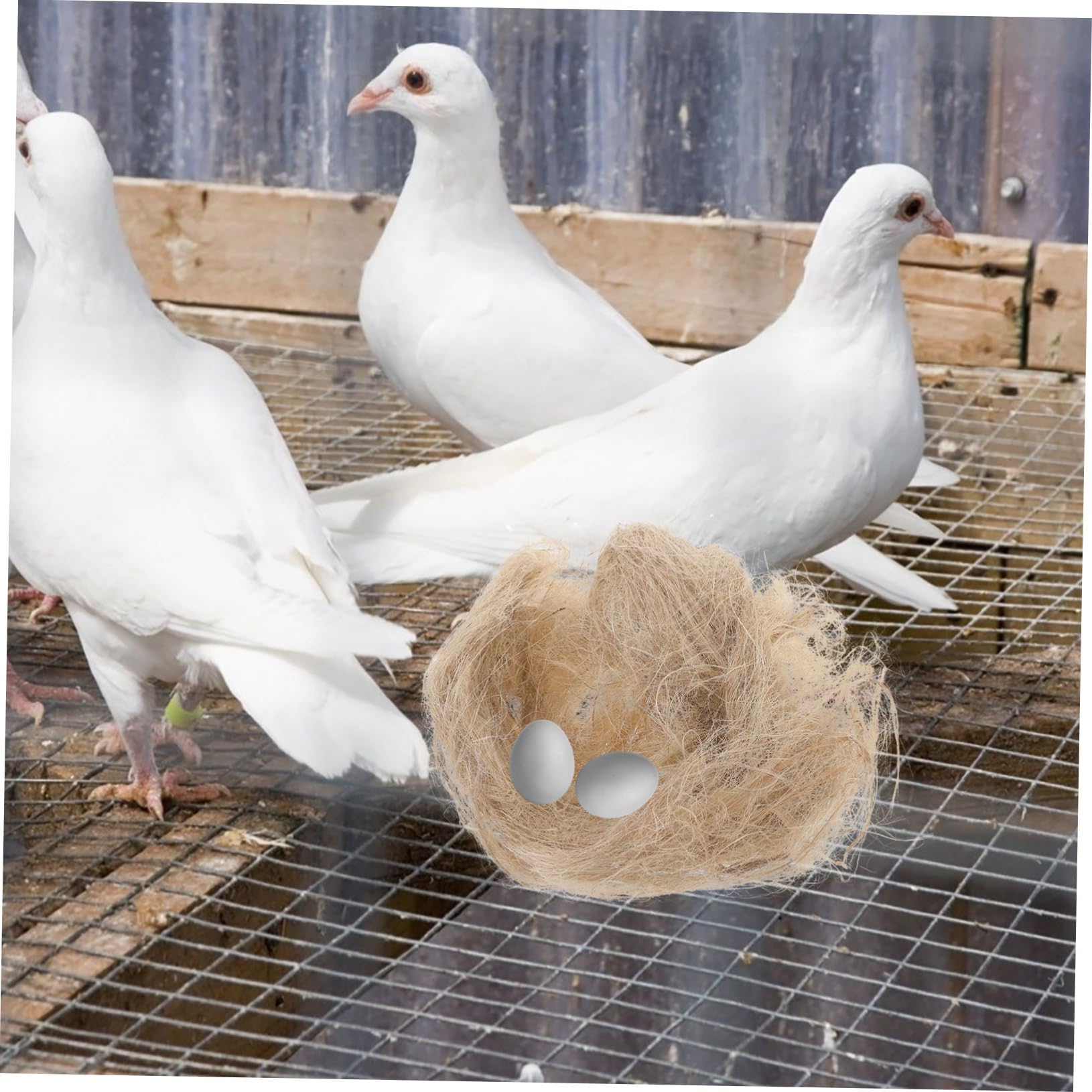 COLLBATH Natürliches Jute Vogelnistmaterial Für Innen- Und Außenbereich Weiches Nistfüllmaterial Für Warme Vogelnester Im Winter Nistkastenzubehör Für Wildvögel Und Papageien