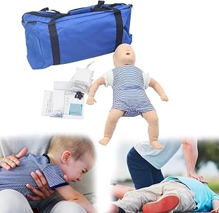 CPR Model, Choking First aid Training Baby Doll Advanced Human with Bag for Education and Teaching Research