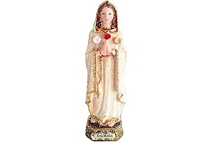 Rosa Mistica Virgen Estatua - 5.75 Pulgadas