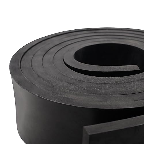 Miniatura 4 de DEVNOL Tira de goma de 12 (.500 pulgadas) de grosor x 3 pulgadas de ancho x 10 pies de largo, grado 65A para junta, protección de superficie, sellado