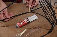 Vista 5 de J-B Weld 50112 Paquete de 6 jeringas ClearWeld de 0.85 onzas de epoxi de ajuste rápido, transparente