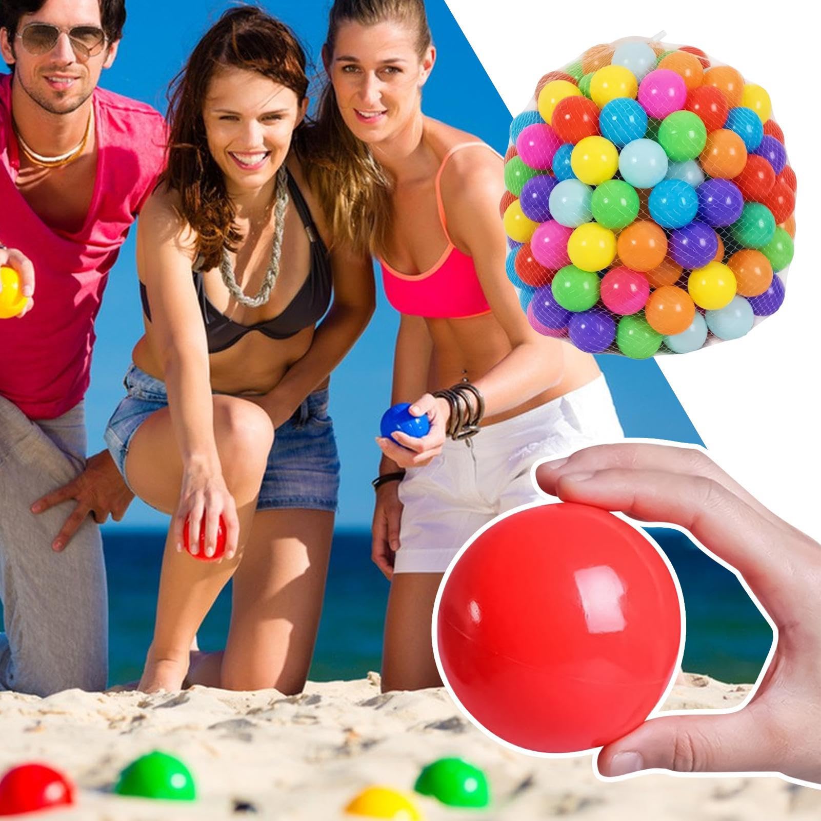 Pelotas para Piscina de Bolas Infantiles Agarre Sensorial Niños Niñas