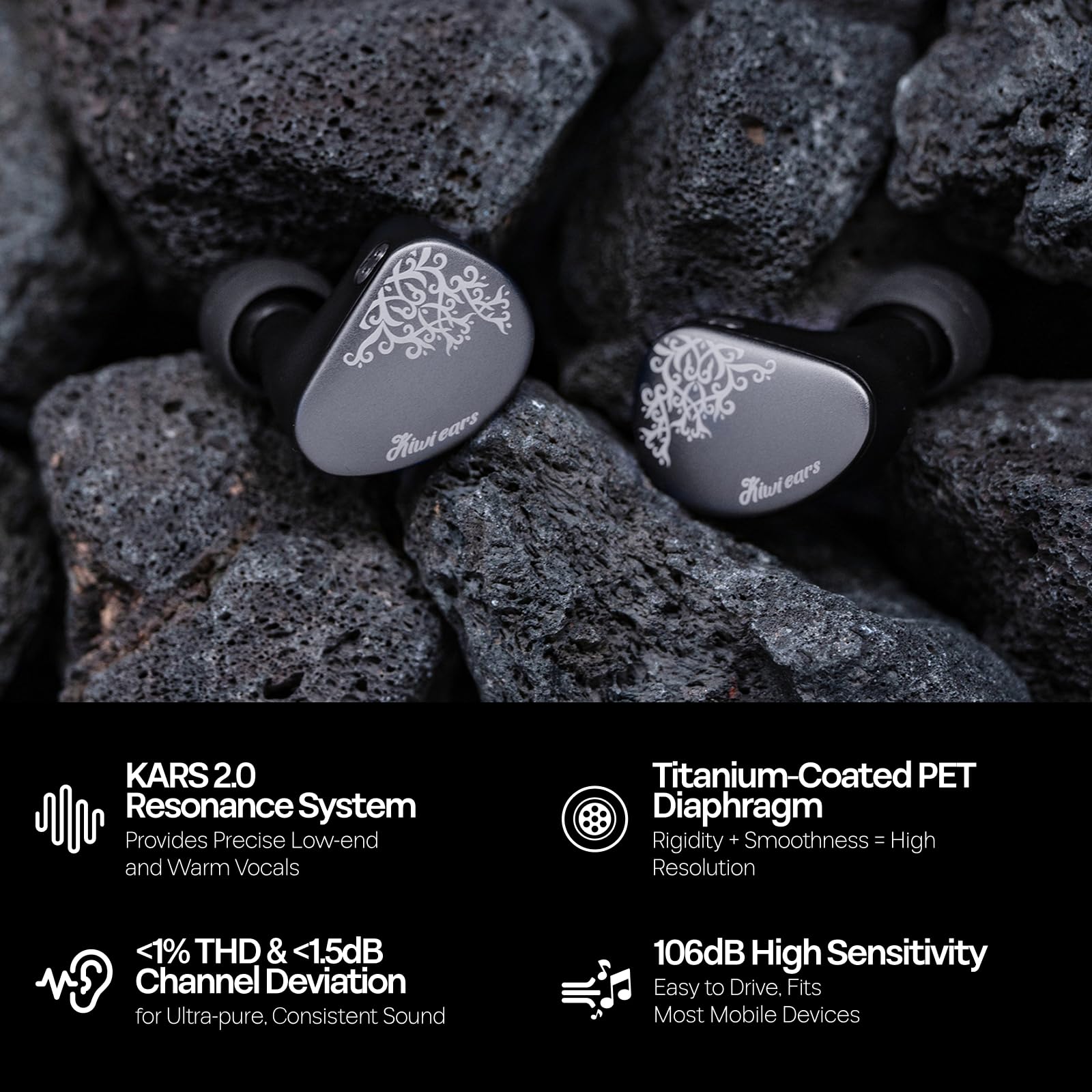 Amazon.co.jp: Linsoul Kiwi Ears Cadenza II 10mm チタンドライバー