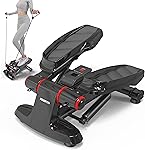 PROIRON Stepper con Pedales Grandes y cómodos, Carga 120kg -Máquina de Step para Hacer Ejercicio de gluteos y Cardio -Step Fitness con Pantalla Multifuncional y Cintas de Entrenamiento…