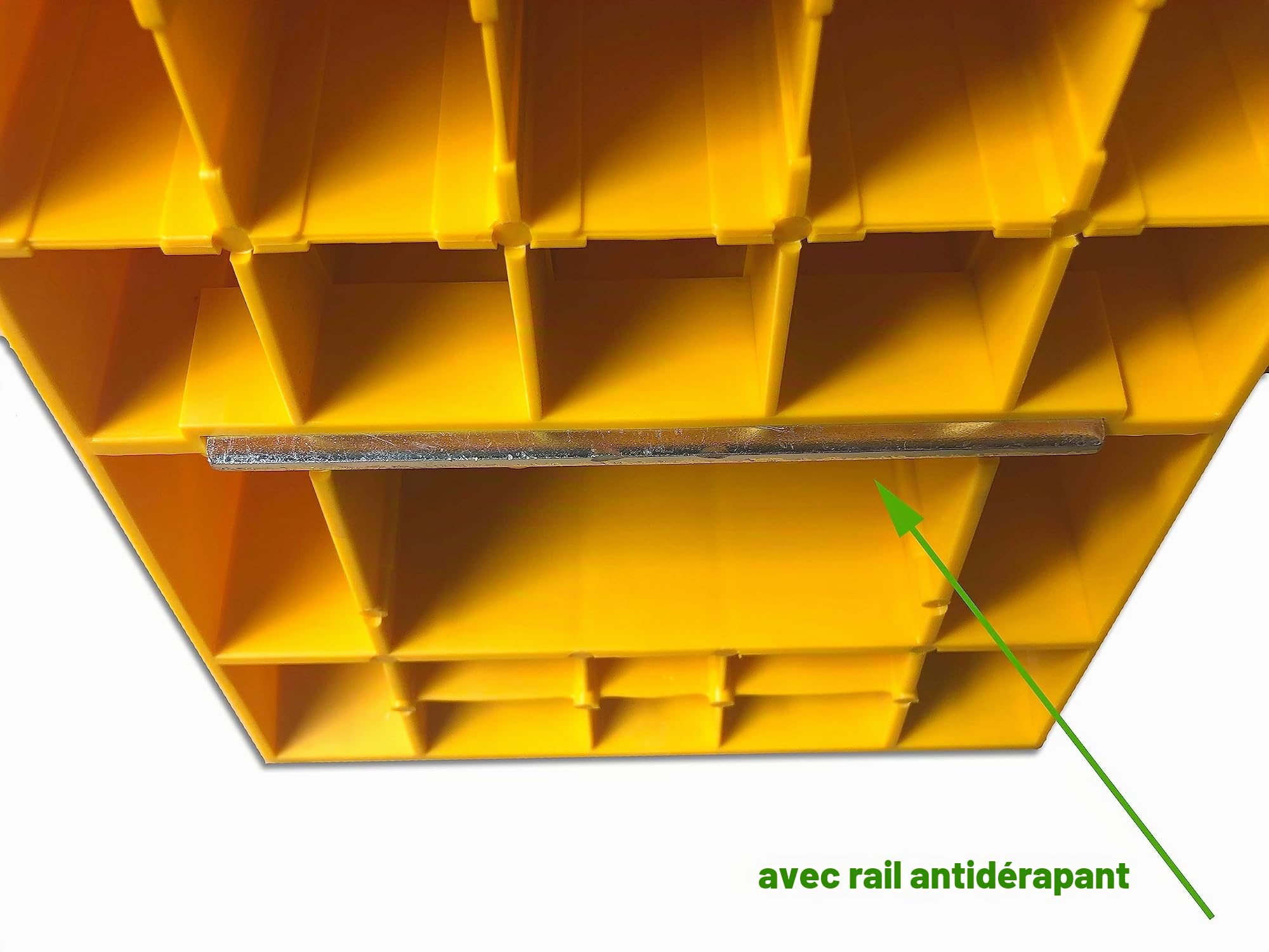 Cale de roue, largeur 200 mm pour camions, cale en polypropylène 6,5 tonnes, remorques et tracteurs