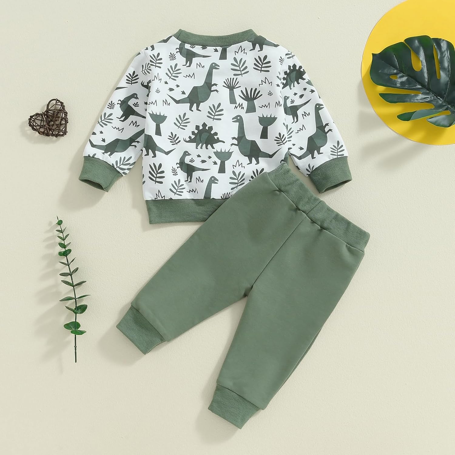 Baby Boy Fall Clothes Set Long Sleeve Crewneck Sweatshirts Pants Cute Infant Newborn Outfits 6 12 18 24 Months 2T - Image 3