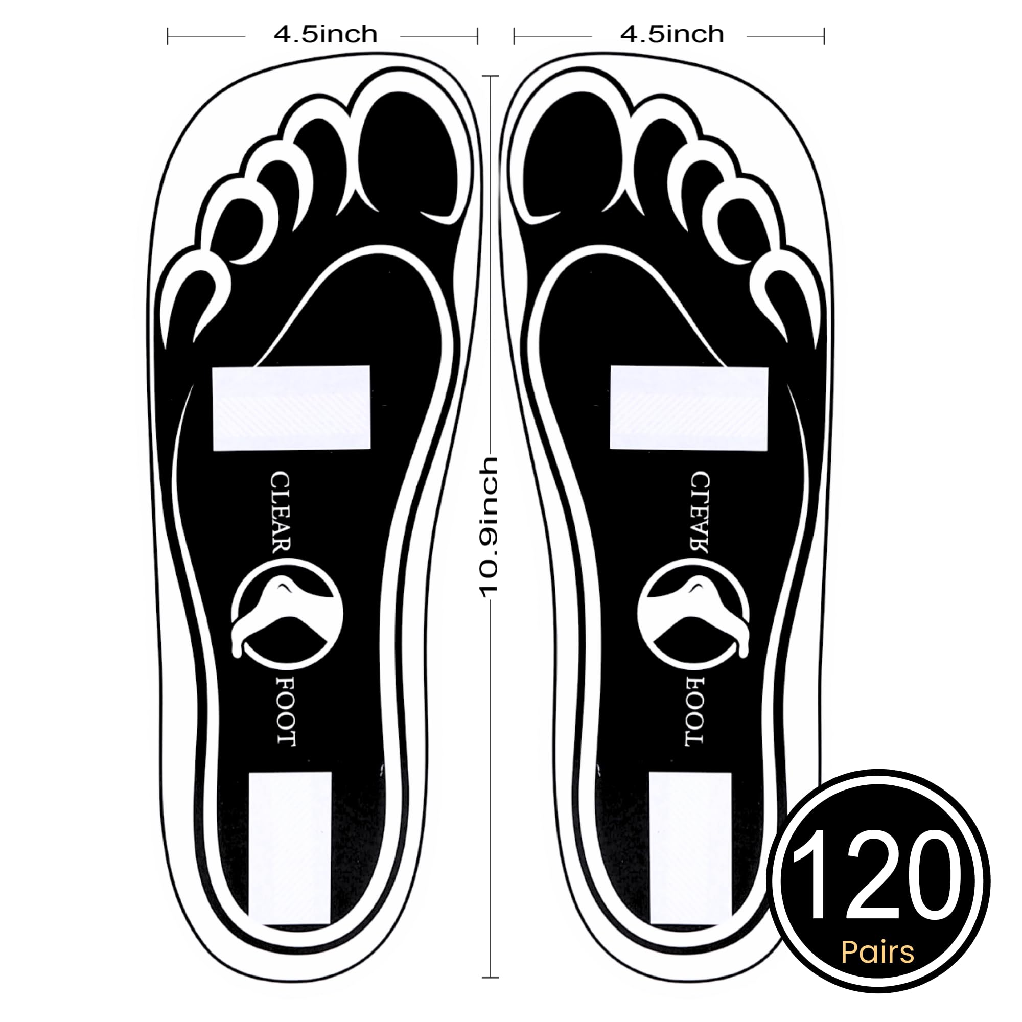 120 paia di cuscinetti adesivi per piedi abbronzanti spray PRO Sunless Airbrush Spray abbronzante protezione piedi tenda