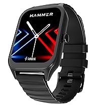 Hammer Stroke 1.96″ Calling Smart Watch with Strong Metallic Body, in Built Games, 100+ Sports Modes, Customized Watchfaces (Black)