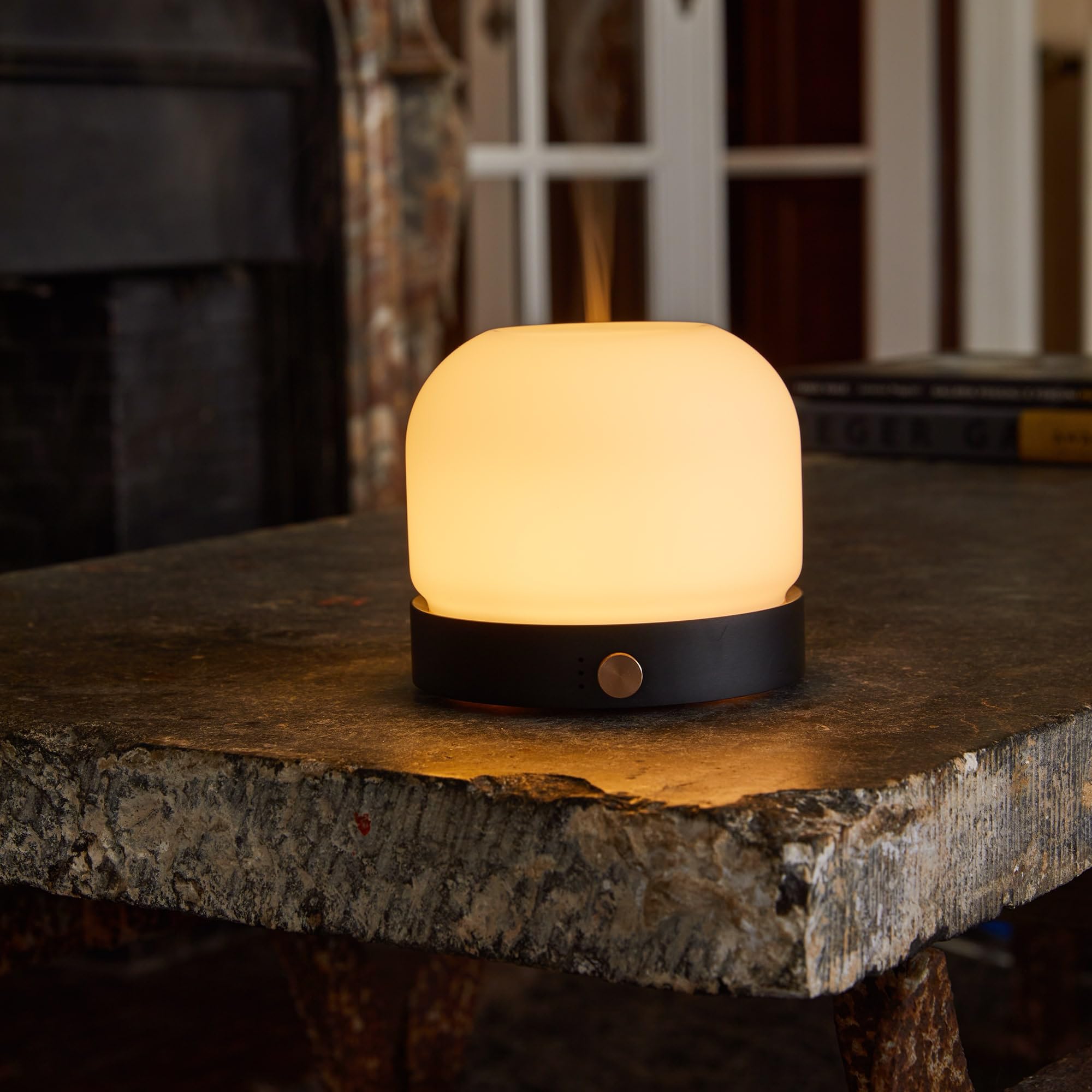 Eclipse - Diffusore OLI Essenziali Ultrasuoni - Aromaterapia Silenziosa - Humidificador Niebla Fría - Luz Nocturna LED Regulable - Ayuda Dormir Sueño – Dormitorio Relajación