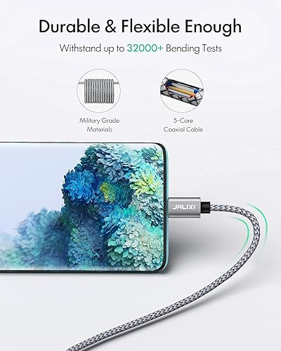 Miniatura 6 de Cable USB C a USB C de 20 pies, cable USB C extralargo de carga rápida, cable de carga tipo C de 60 W (solo carga) para iPhone 1615 Pro Max Plus,