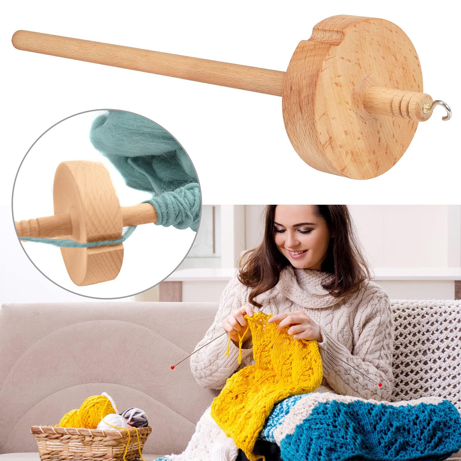 10 szt. DIY spindle top whorl przędza, ręcznie drewniane koło obrotowe, do produkcji przędzy - ręcznie rzeźbione drewniane narzędzie wrzeciona - szycie dla początkujących