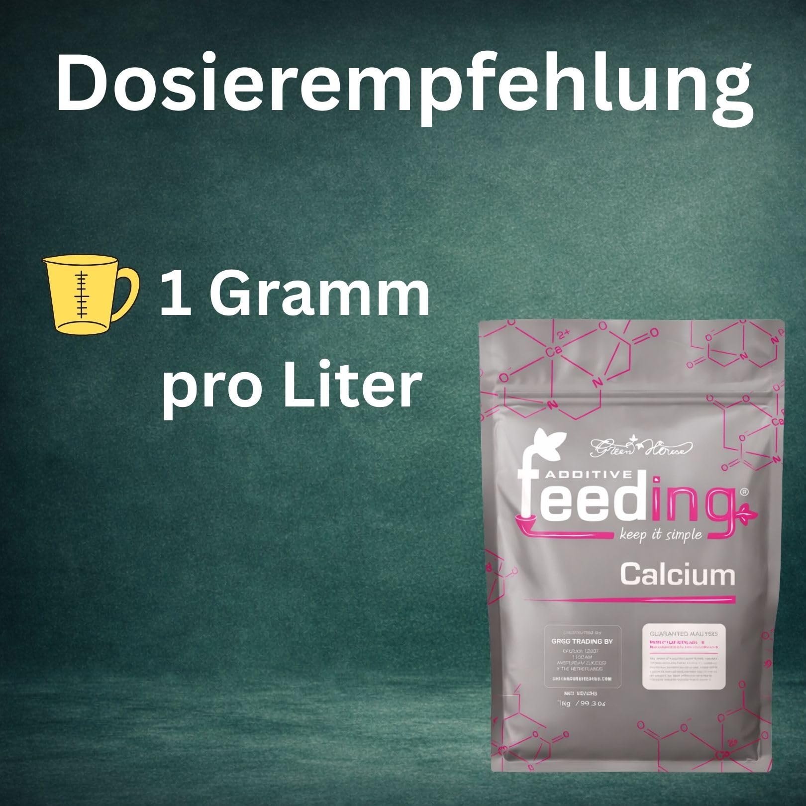 Weedness Green House Feeding Calcium 2,5 Kg - NPK Dünger Grow Anbau Indoor Erde Flüssigdünger Organischer