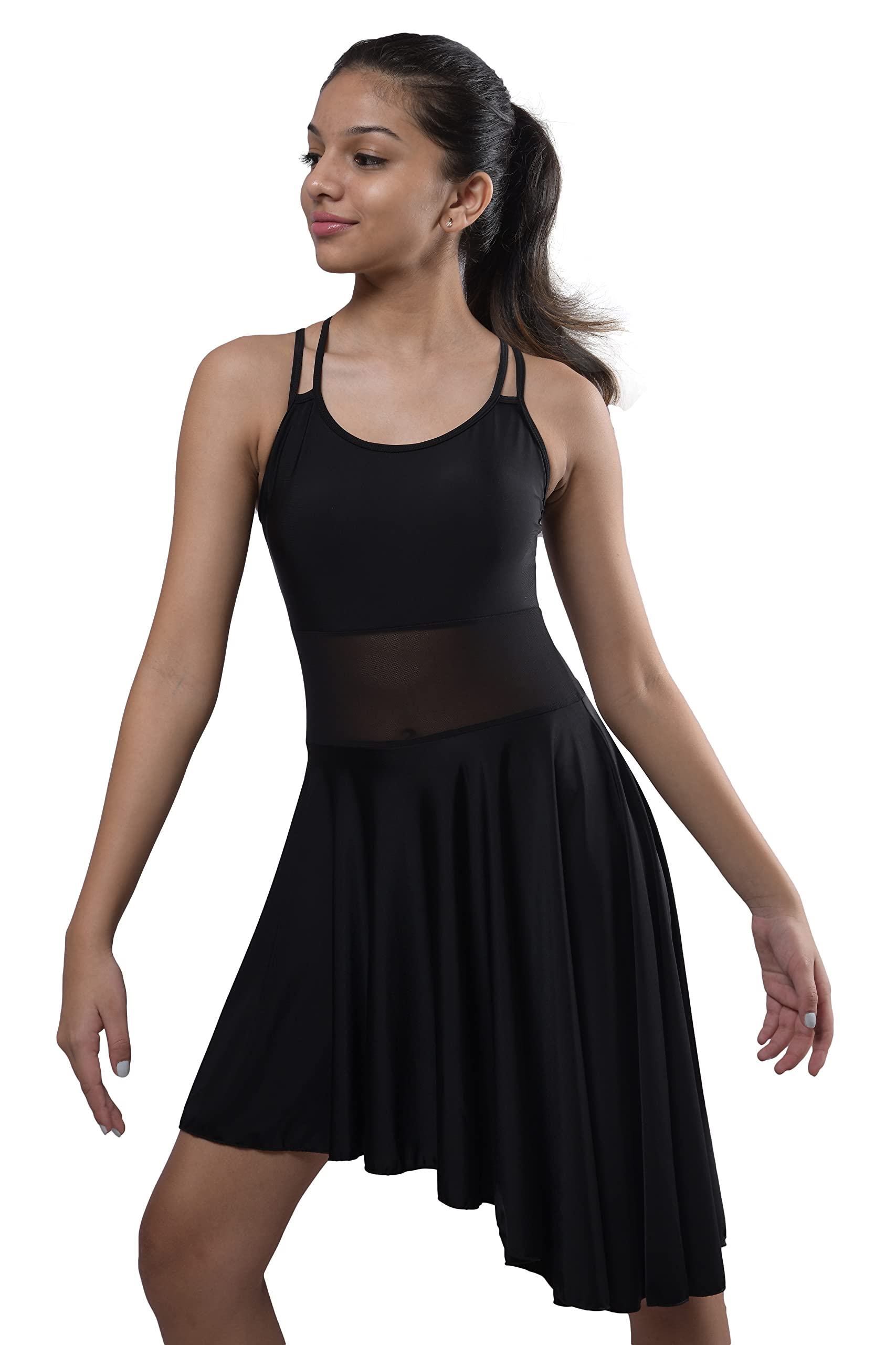 IKAANYA Women Leotard or Unitard Performance Dress for Contemporary, Lyrical, Modern, Ballet, Ballroom, Dance-picture-22