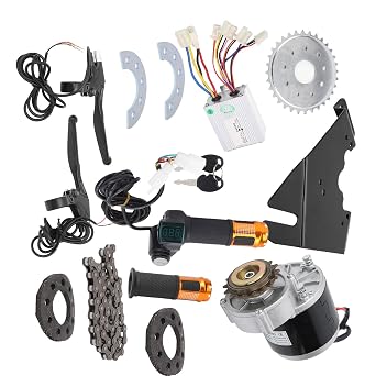 36V 350W Electric Bike Motor Kit for Easy Bicycle Conversion, High Efficiency Controller for 20-28in Bicycles, Durable Aluminum Alloy