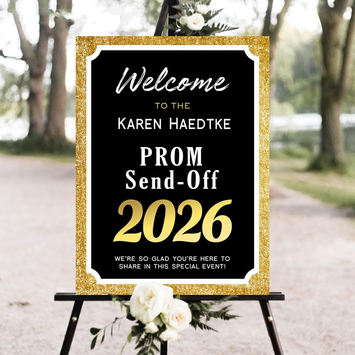 Post Prom Sign Amazon.com : Personalized Prom Send-Off Welcome Sign, Class of 2026 ...