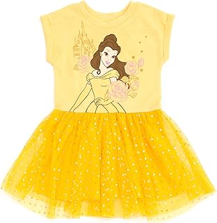 Princess Frozen Lion King Little Mermaid Moana Girls Tulle Dress Toddler to Big Kid Sizes (2T - 10-12) - Buy now