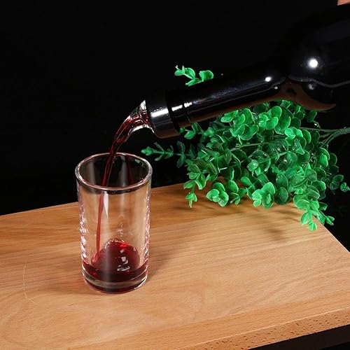 Miniatura 3 de Vertedor de licor medido, 1 onza de plástico, vertedor de licor medido automático, con cámara de medición automática, tapón de boquilla para licor y