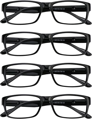 Vista 18 de VisionGlobal 2 pares de anteojos de lectura, anteojos bloqueadores de luz azul, anteojos de lectura para computadora para mujeres y hombres, marco