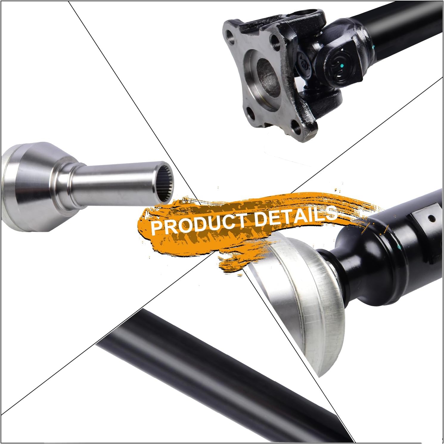 33" Front Drive Shaft Assembly Compatible with 2002-2006 Dodge Ram 1500 [Auto Trans 4WD] Complete Driveshaft Replaces 938-150 52105990AA 52123021AB