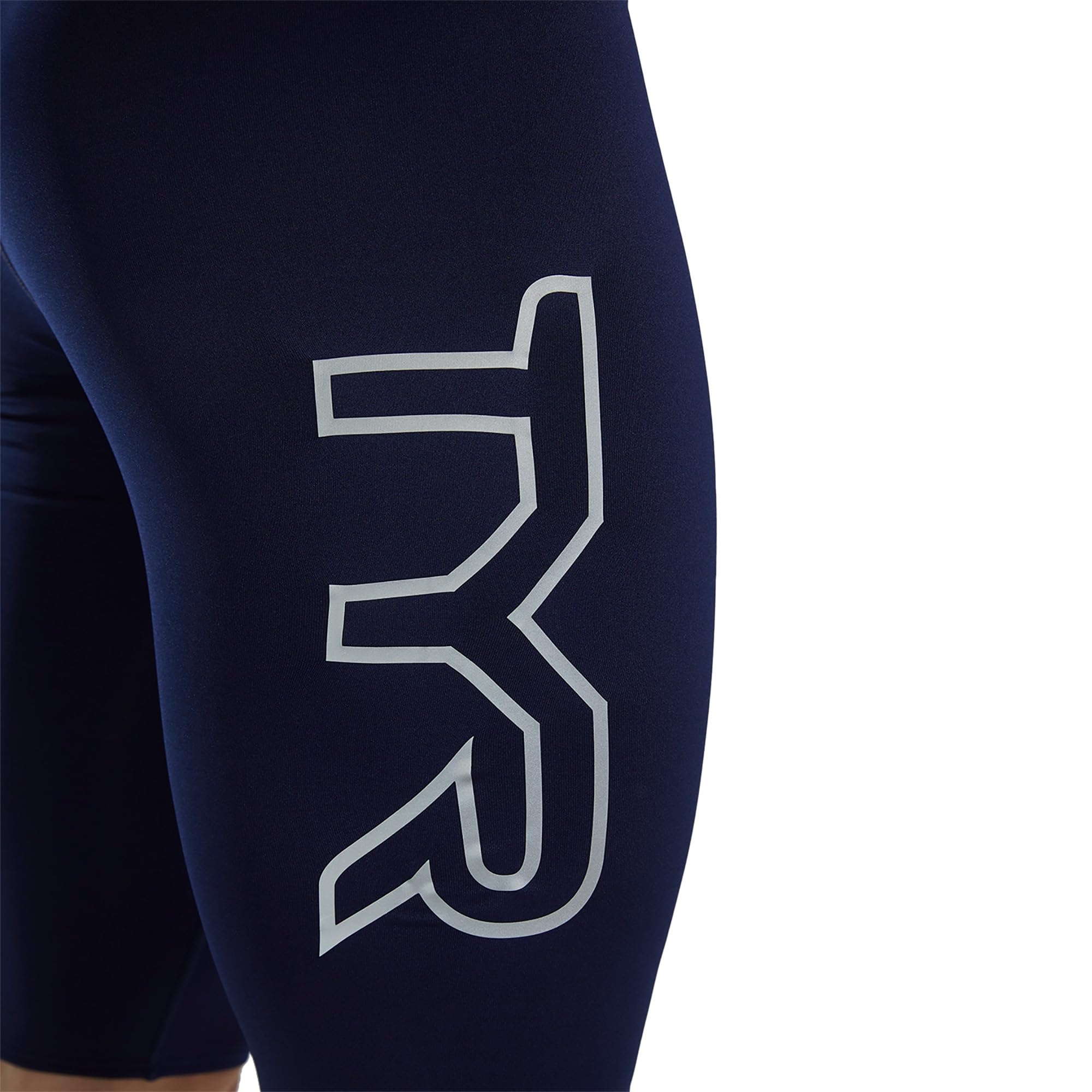 TYR Durafast Elite Solid Jammer Męskie kąpielówki, kolor granatowy/logo, rozmiar 42