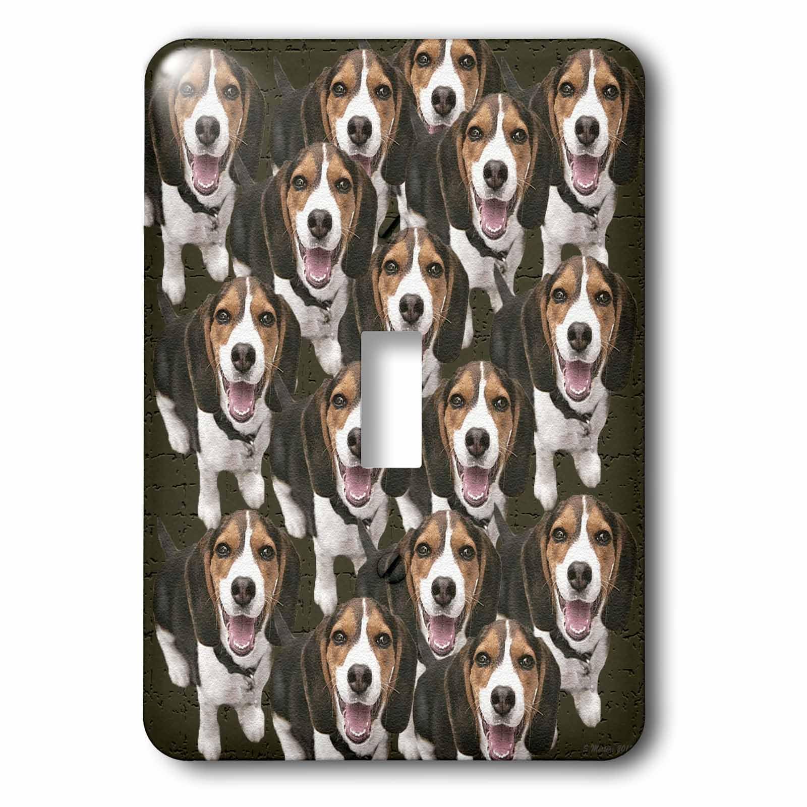 Interrupteur à baïonnette Beagle 3dRose LSP_48740_1 plaque murale décorative pour chambre et salon