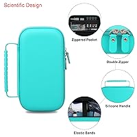 Vista 52 de Elonbo Estuche de transporte para máquina nebulizadora portátil de mano para adultos y niños, estuche de viaje para inhalador de asma, soporte