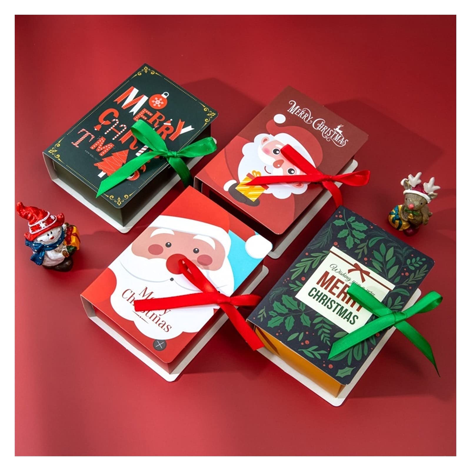値下げ⭐クリスマス ギフトボックス セット 4サイズ4種 Amazon.co.jp: ギフトボックス クリスマスギフトボックス4パックギフト